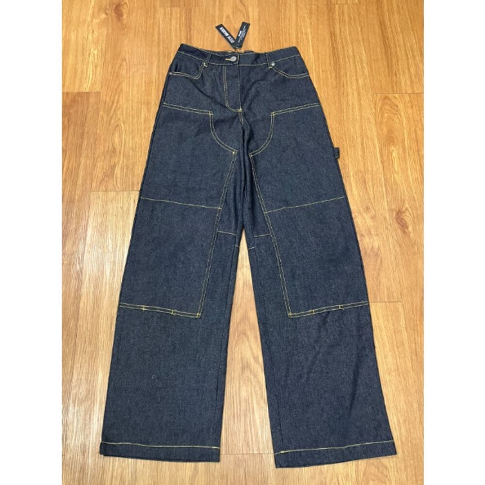 Steve Madden Ashyla Pants Jeans Dark Indigo Size 25 - Picture 3 of 6